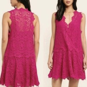 Free People Heart In Two Lace Mini Dress